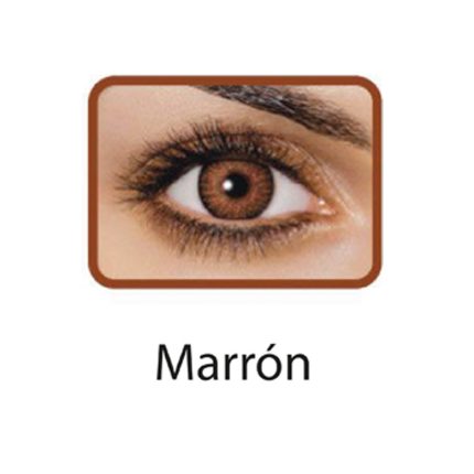 lentes de contacto de color marron